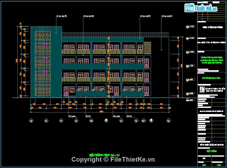 bản vẽ trường học 4 tầng,File cad trường học 4 tầng,Bản vẽ cad trường học 4 tầng,Mẫu bản vẽ trường học 4 tầng